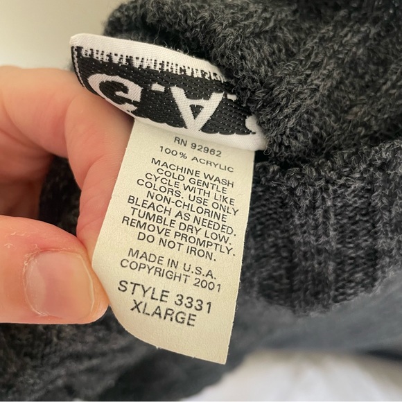 G.A.S Women’s Turtleneck Knot Gray Dress MIDI Size XL *Measurements in photo* - Picture 5 of 7